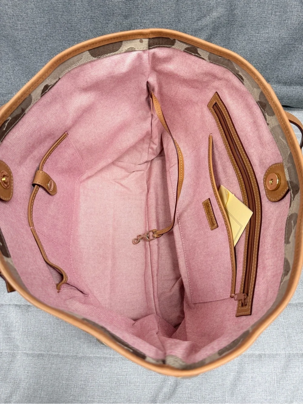 Dooney & Bourke Brown and Tan Signature Tote